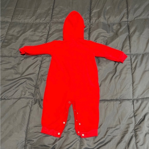 Fleece Christmas Zip up Outfit 9M - Picture 2 of 3